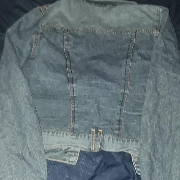 Full Length Jean Jacket Size XL - Picture 3 of 4